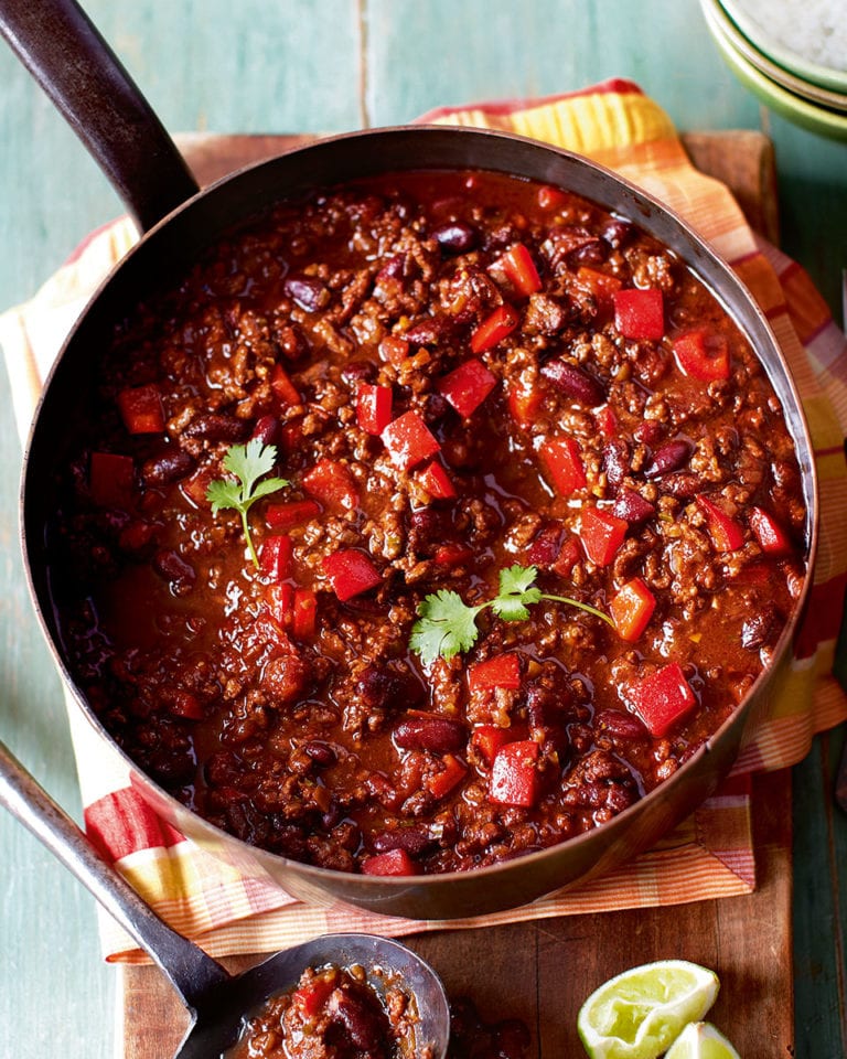 Gluten-Free Turkey Chilli Burrito Bowl